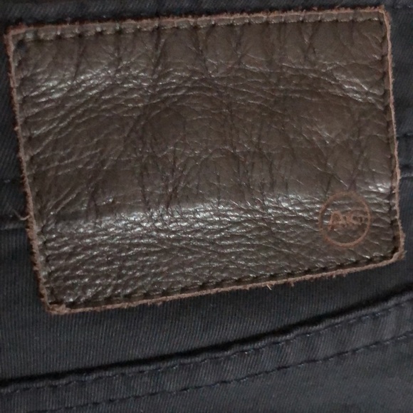 AG Adriano Goldschmied The MATCHBOX Slim Straight Black Denim Jeans Size 36 - Picture 10 of 13